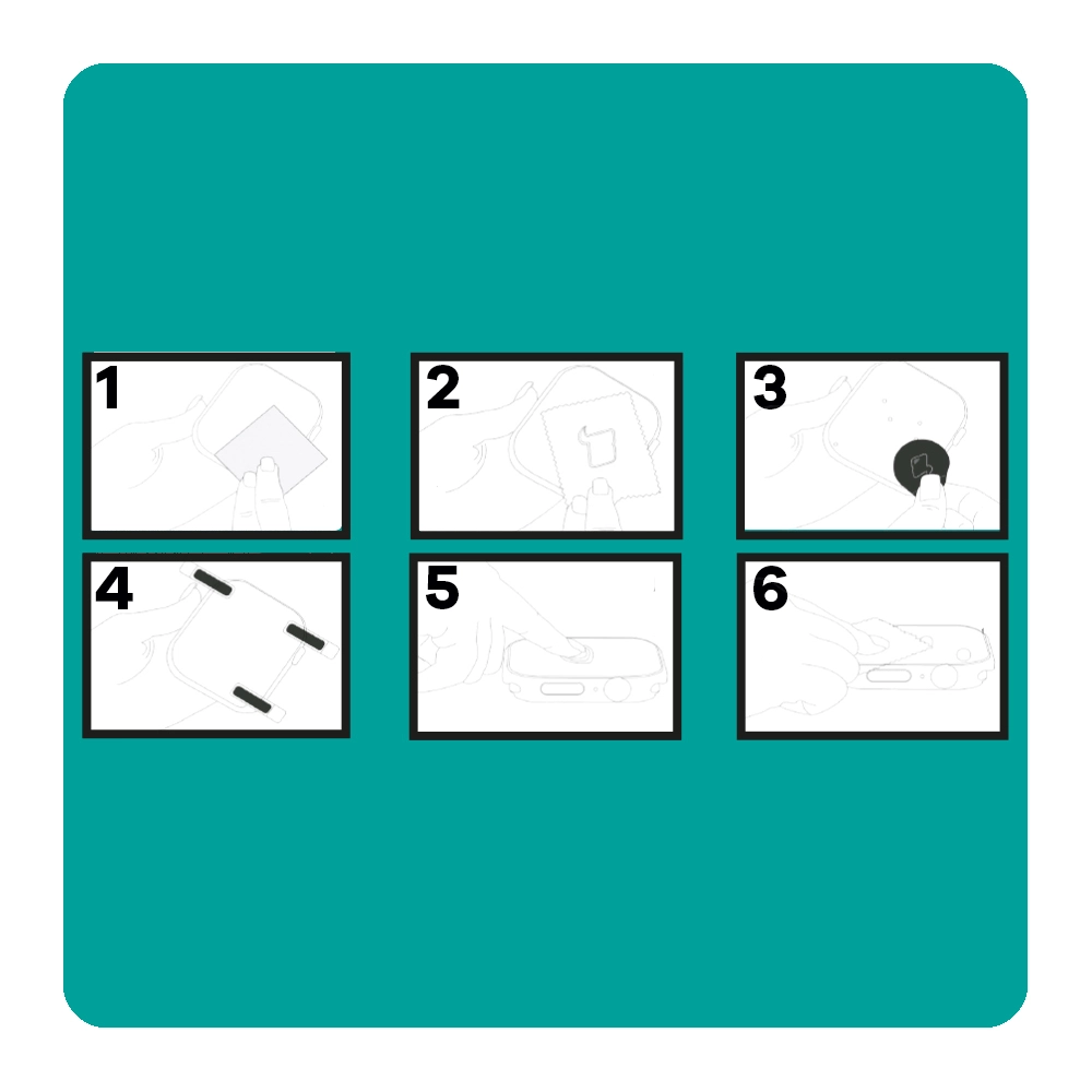 Montaż folii hydrożelowej na urządzeniu