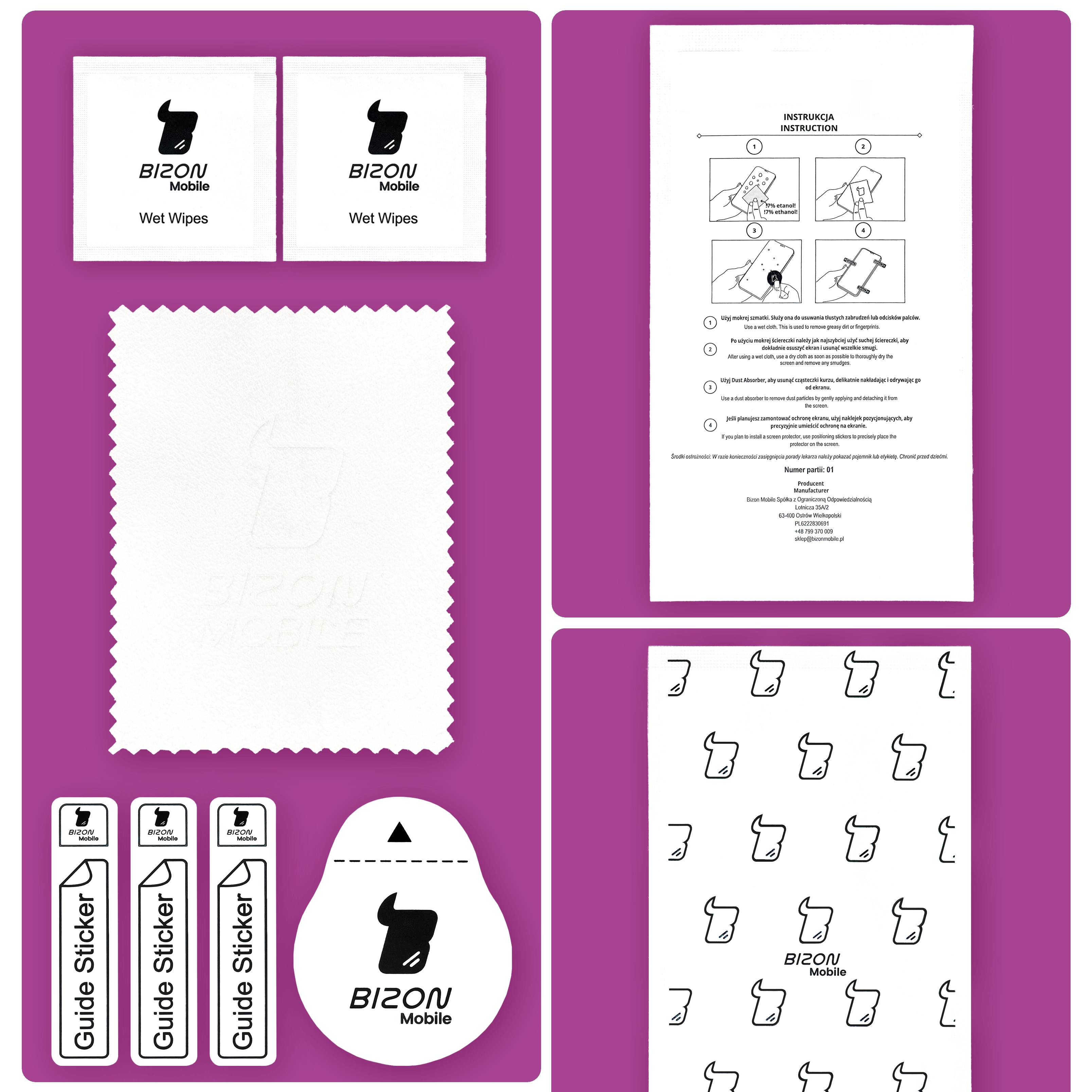 Contents of Bizon Hybrid Mule packaging