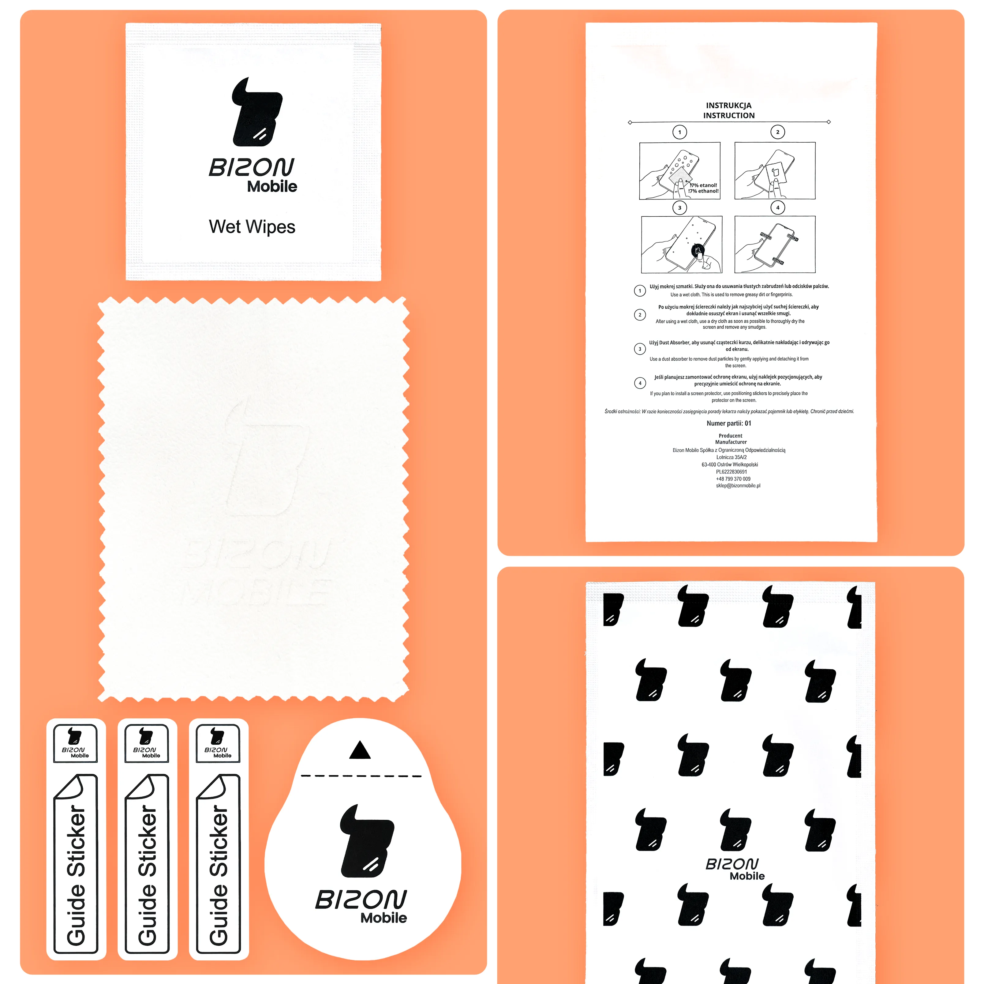 Zawartość zestawu aplikacyjnego do Google Pixel 8a