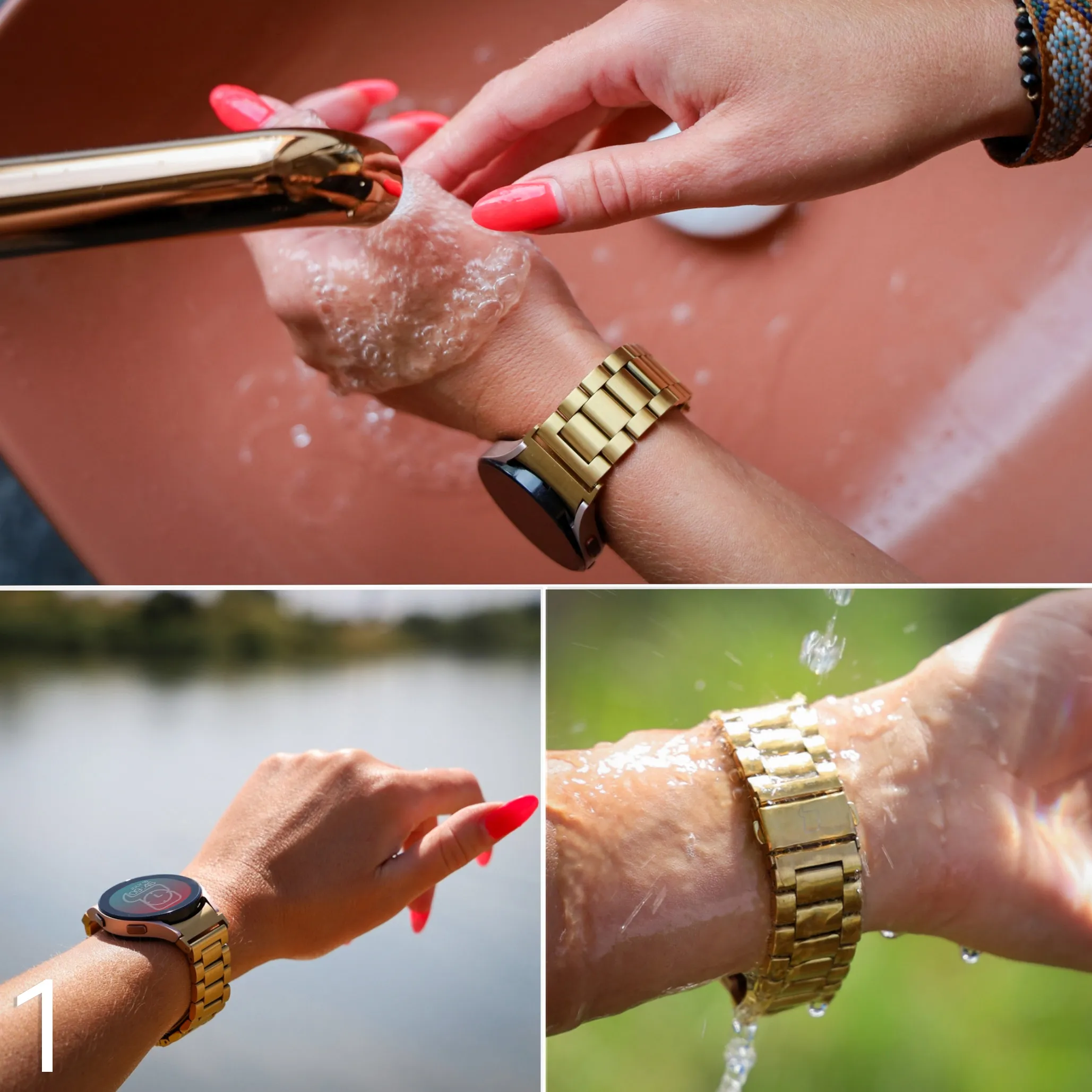 Pasek Bizon Strap Watch Aura na małym nadgarstku