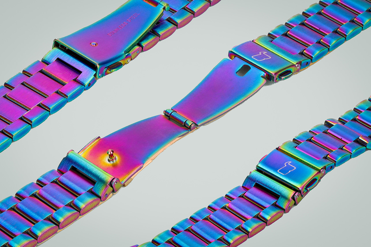 Zbliżenie na materiał paska Bizon Strap Watch Aura