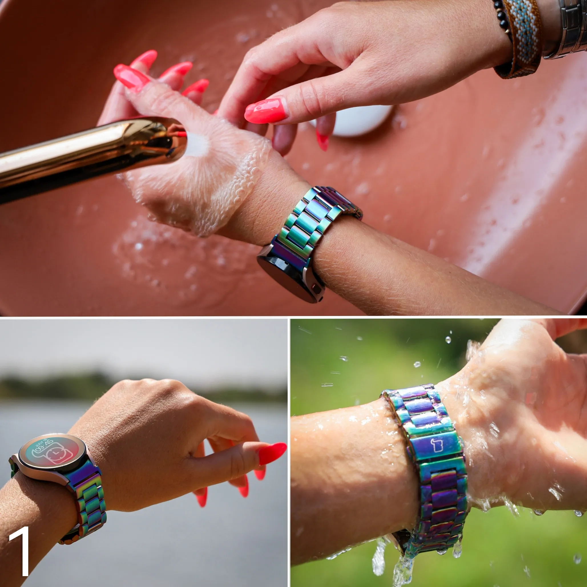 Pasek Bizon Strap Watch Aura na małym nadgarstku