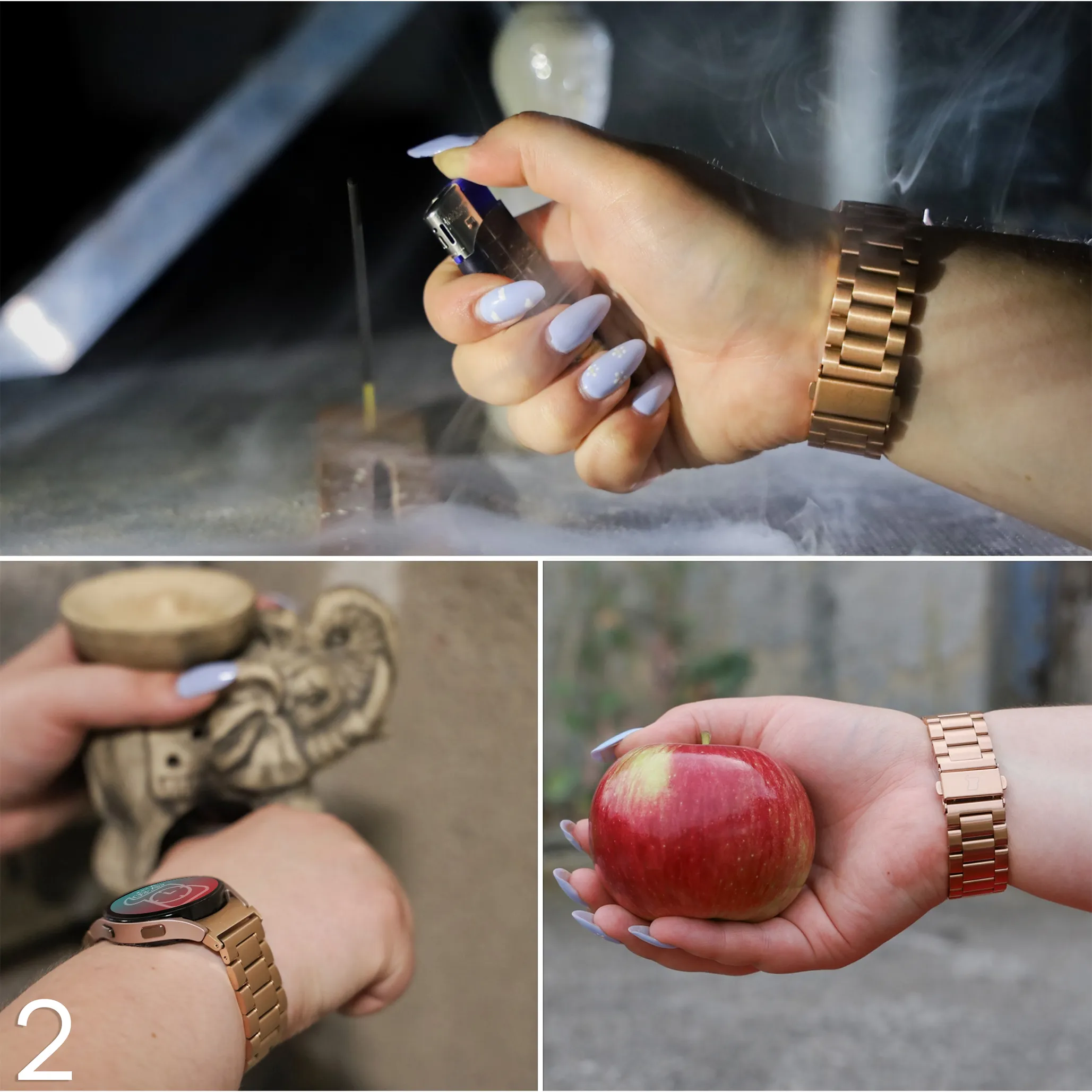 Pasek Bizon Strap Watch Aura na średnim nadgarstku