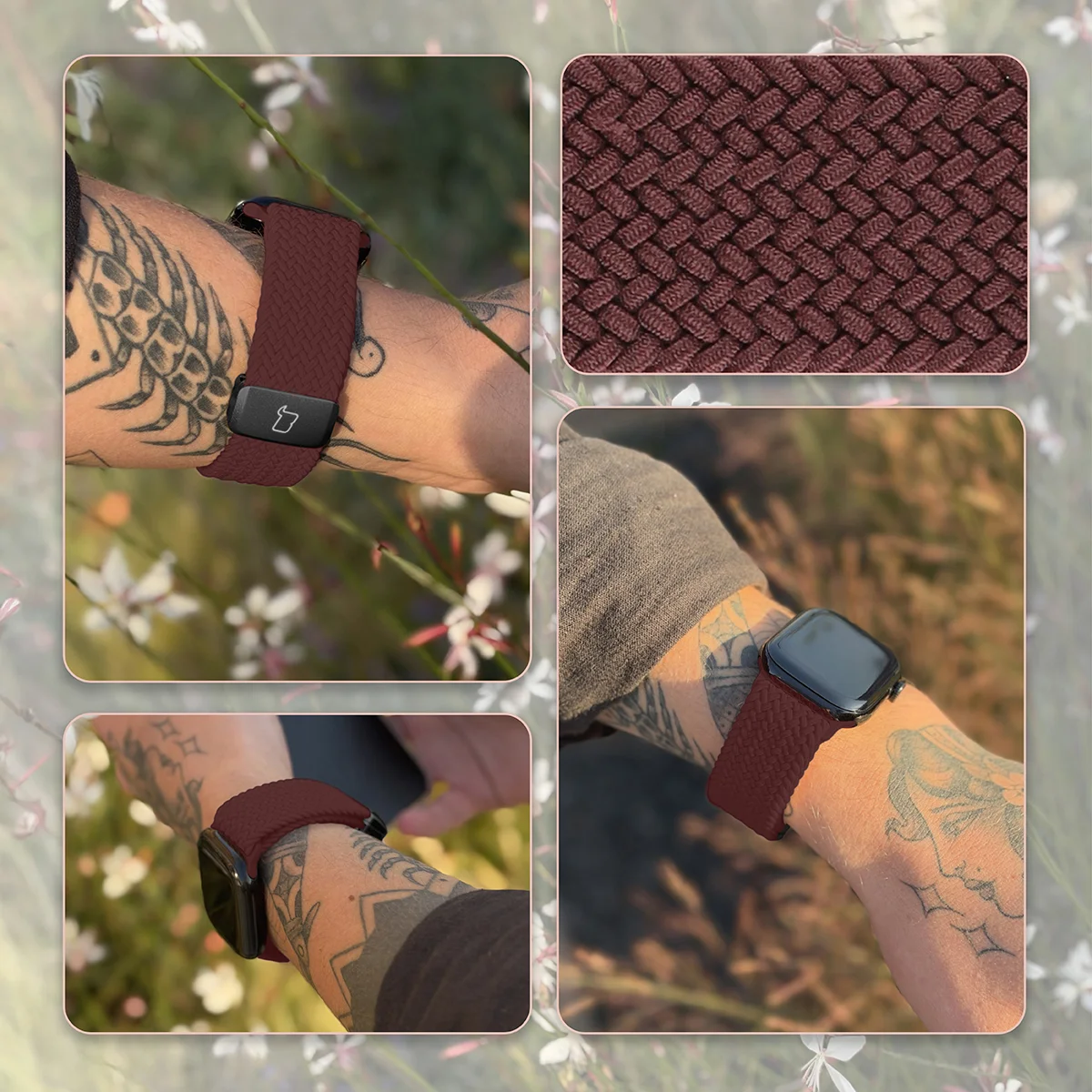 Materiał nylonowy paska Bizon Strap Watch Trenza