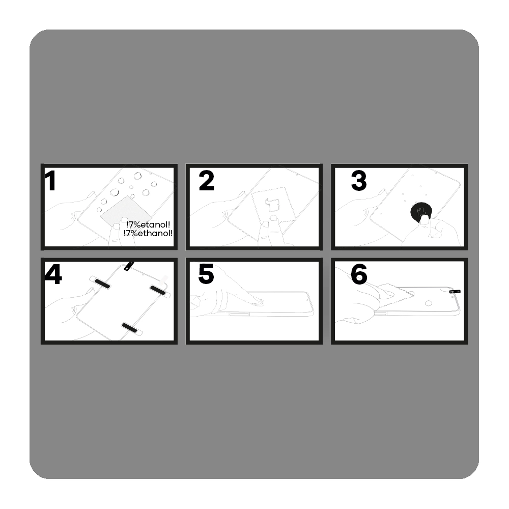 Instrukcja montażu szkła do tabletu Bizon Tab Hybrid Shadow