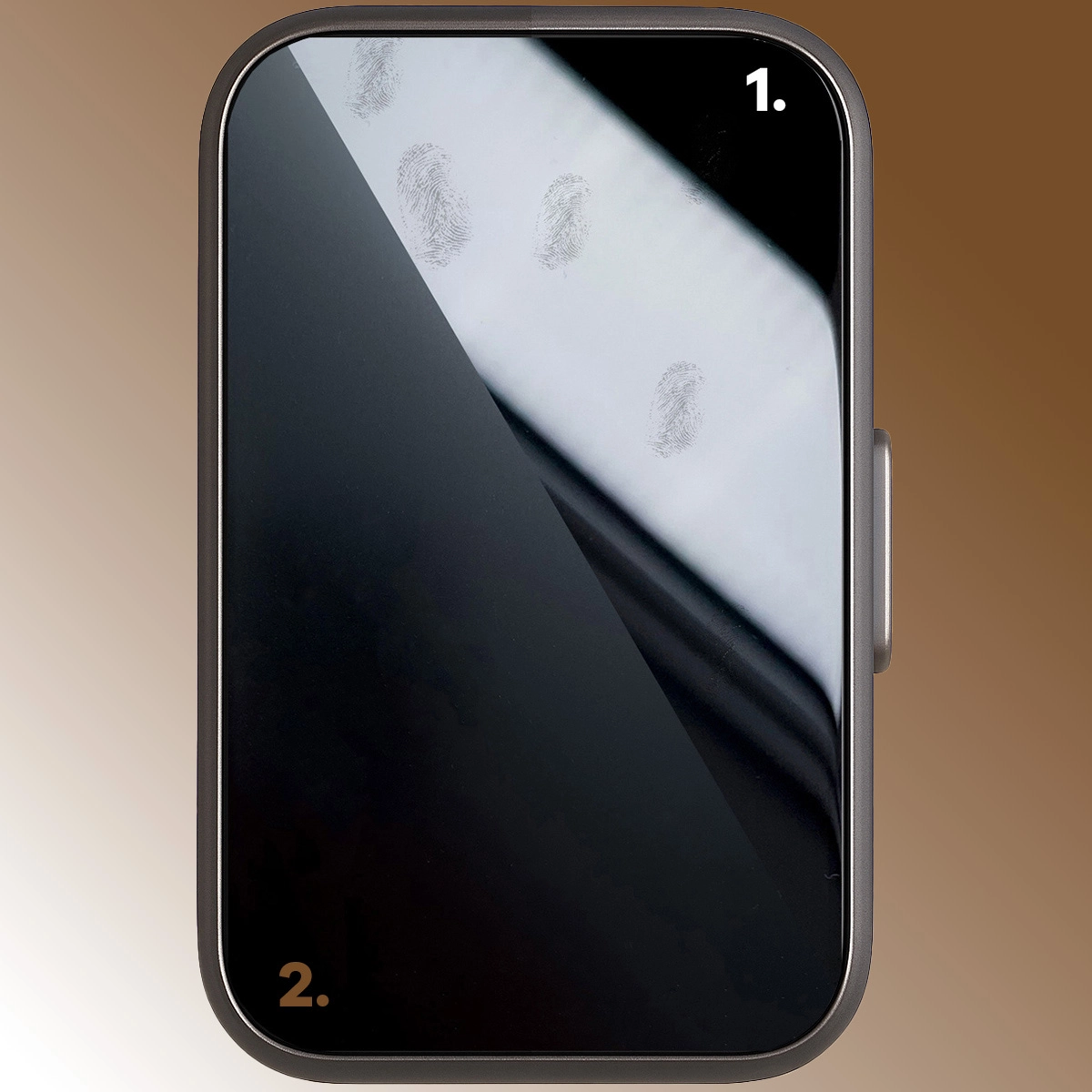 Porównanie zwykłej folii z Bizon Watch Film Matte Duo - uniwersalne