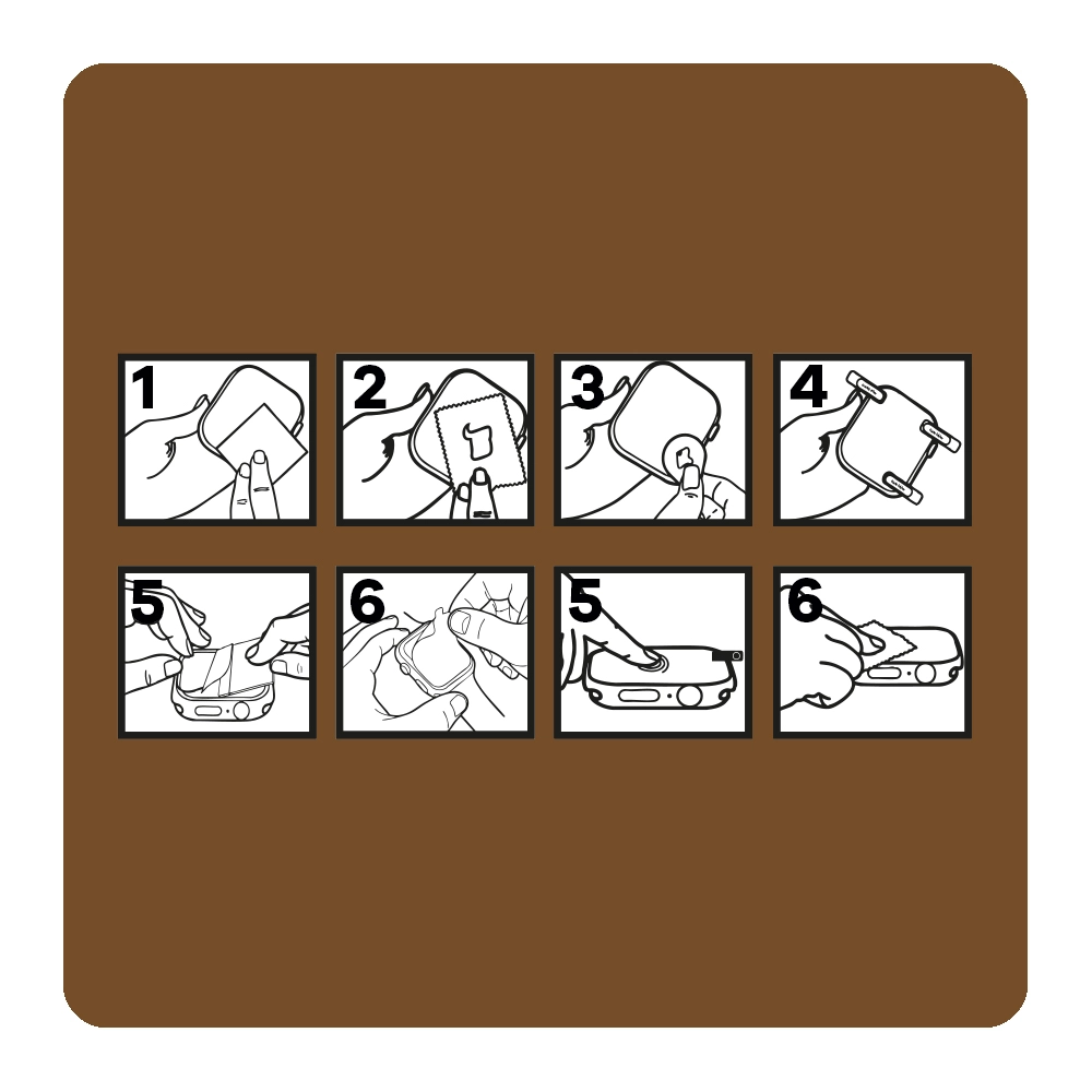 Montaż folii matowej Bizon Watch Film Matte Duo