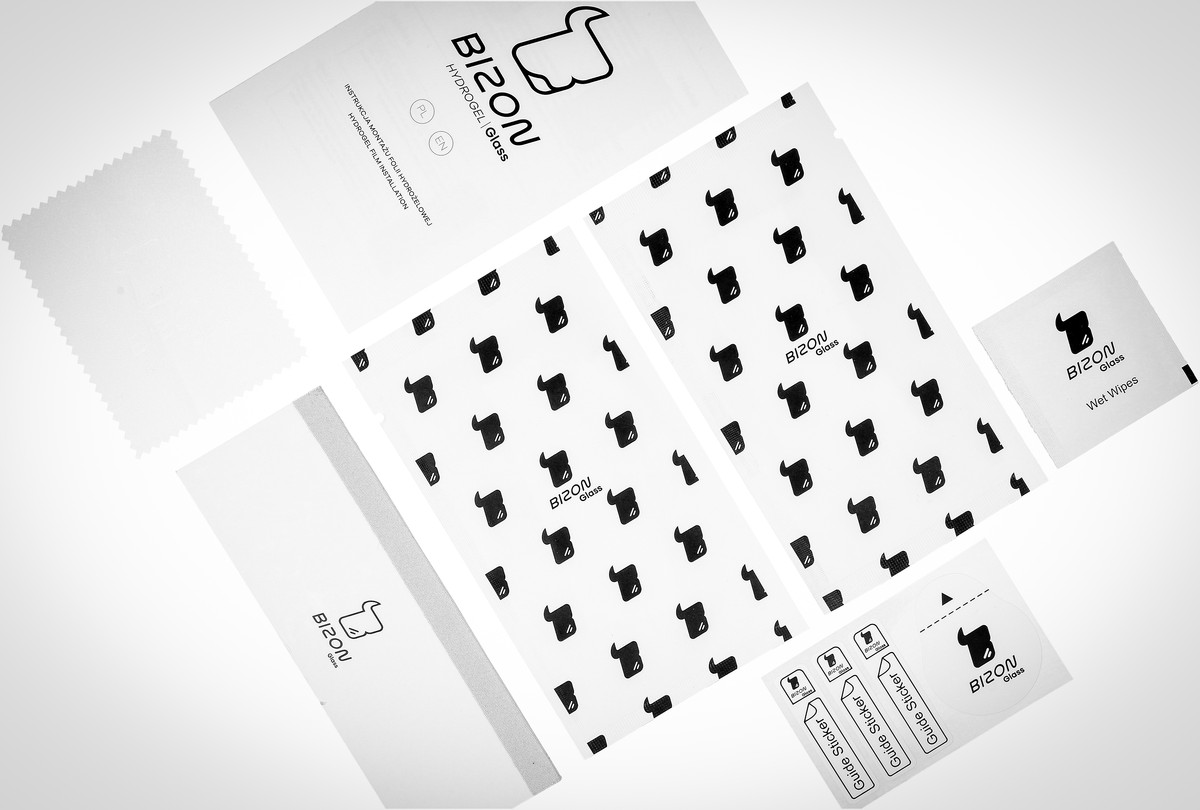 Zawartość opakowania Bizon Glass Tab Film Sun