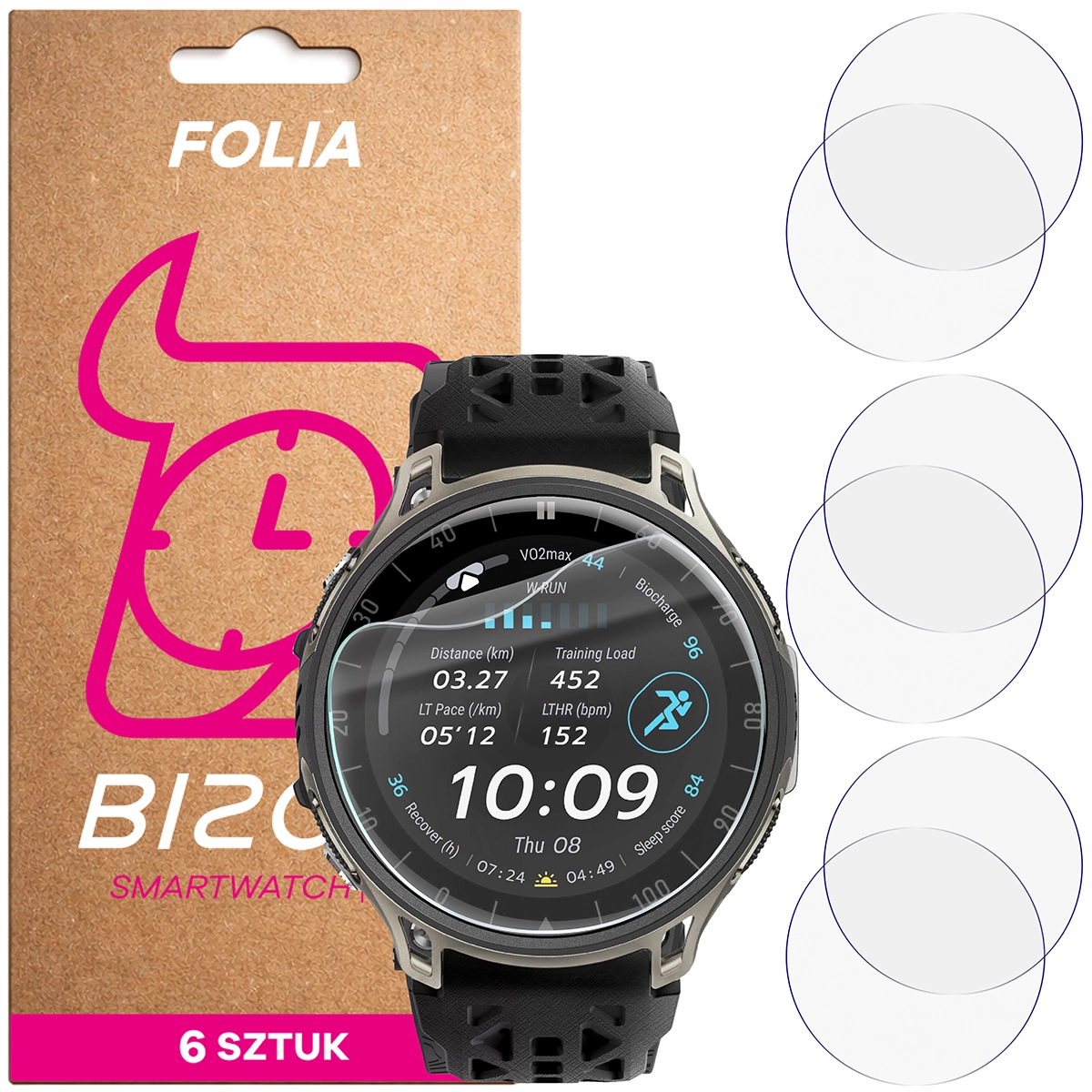 Bison Watch Film HydroFlex hydrogel film for Amazfit Cheetah 2 Ultra