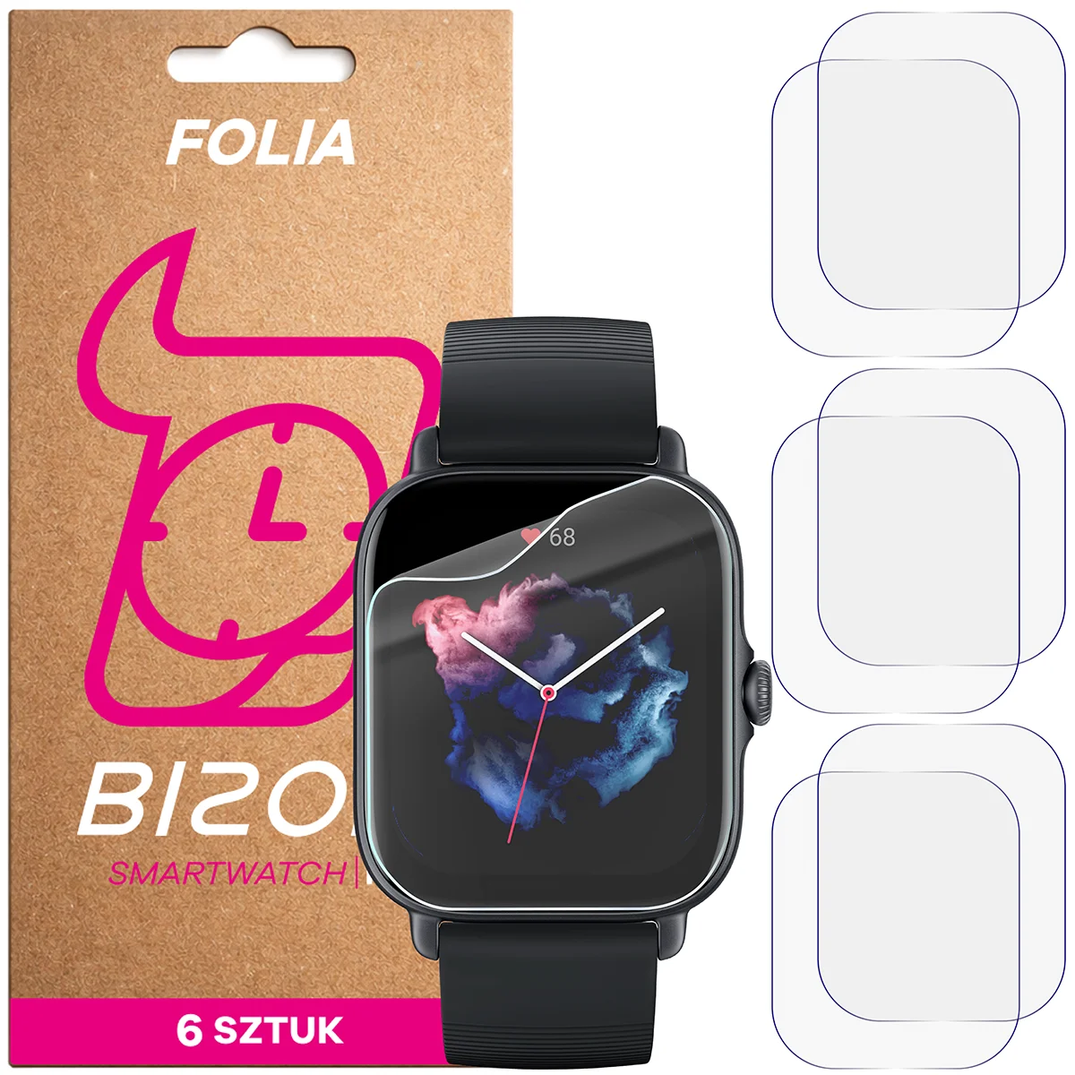 Bison Watch Film HydroFlex hydrogel film for Amazfit GTS 3