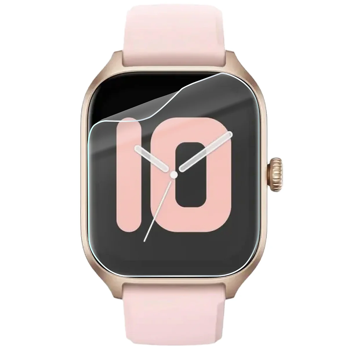 Bison Watch Film HydroFlex hydrogel film for Amazfit GTS 4 on a watch