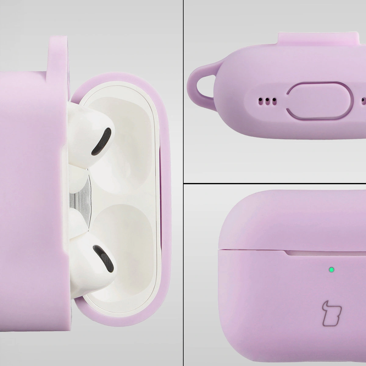 Silikonowa konstrukcja etui Bizon Case Headphone Siliconedo Airpods Pro 2