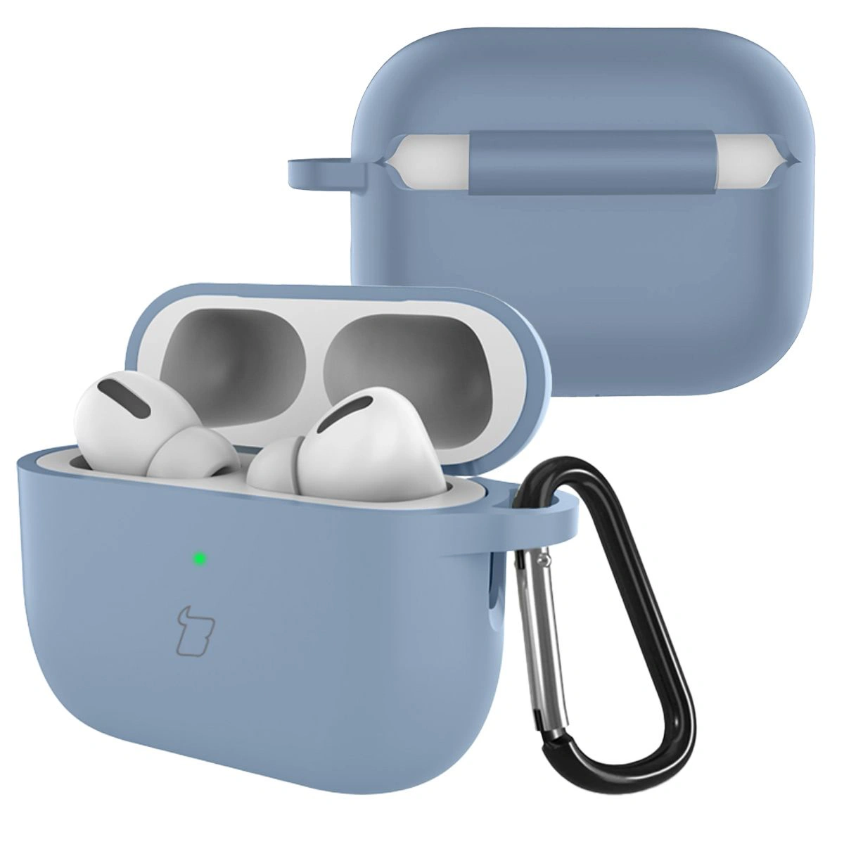 Wbudowany karabińczyk do etui Bizon Case Headphone Silicone do AirPods Pro 3