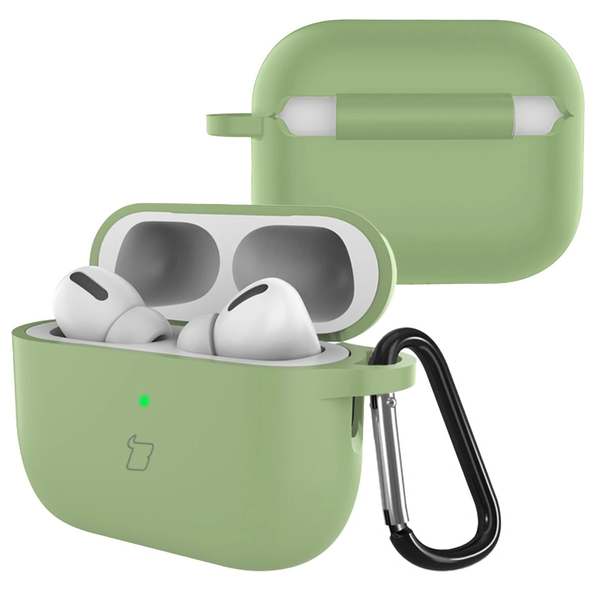 Wbudowany karabińczyk do etui Bizon Case Headphone Silicone do AirPods Pro 3