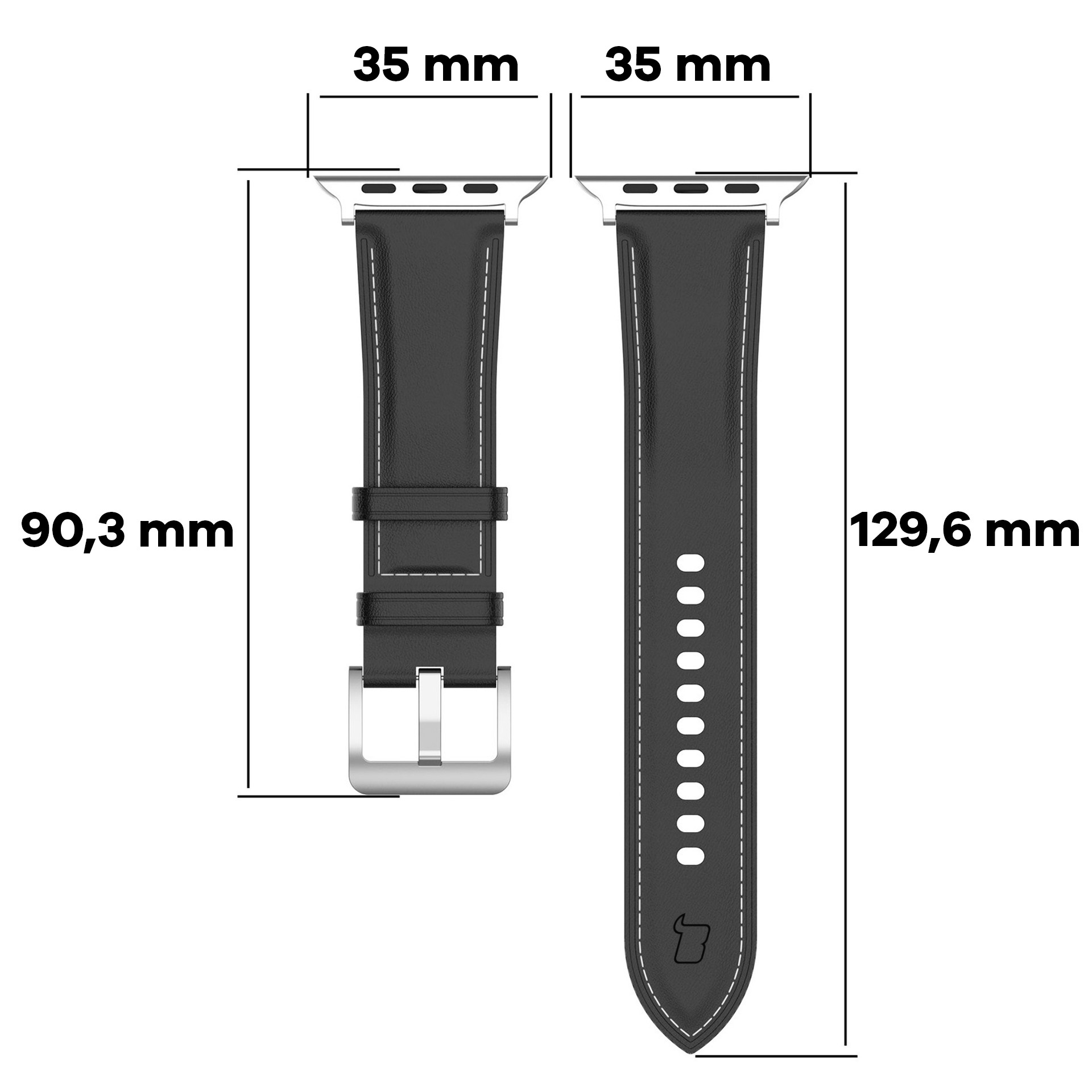 How to measure the Bizon Strap Watch Casual strap