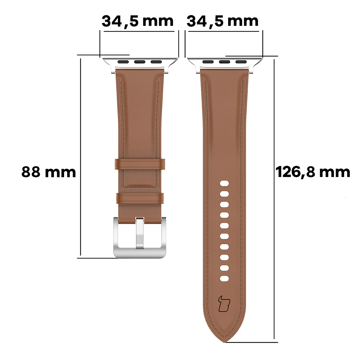Sposób mierzenia paska Bizon Strap Watch Casual