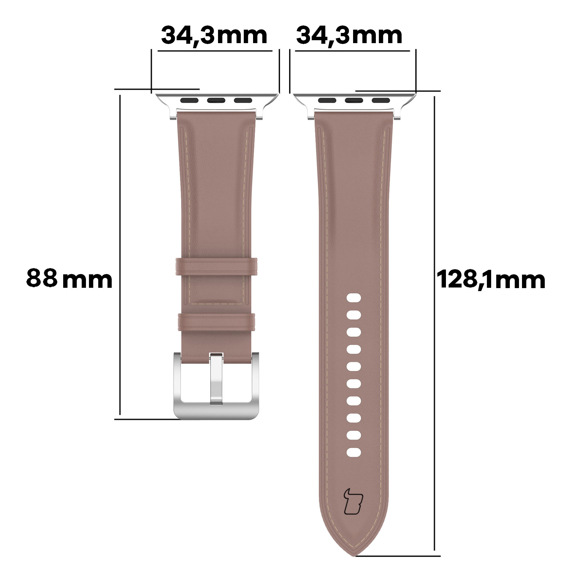 How to measure the Bizon Strap Watch Casual strap