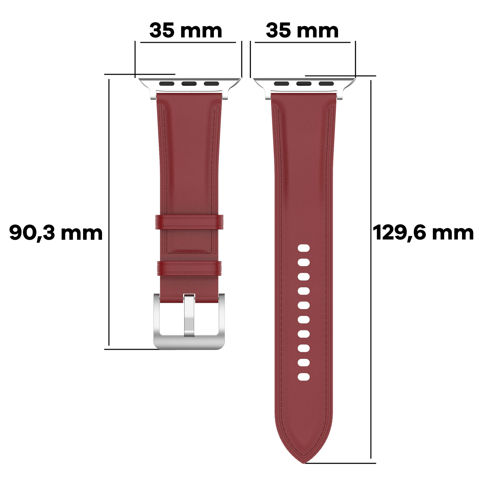 Metoda de măsurare a brățării Bizon Strap Watch Casual