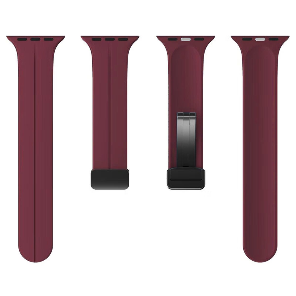 Îmbinările metalice ale brățării din silicon Bizon Strap Watch Silicone