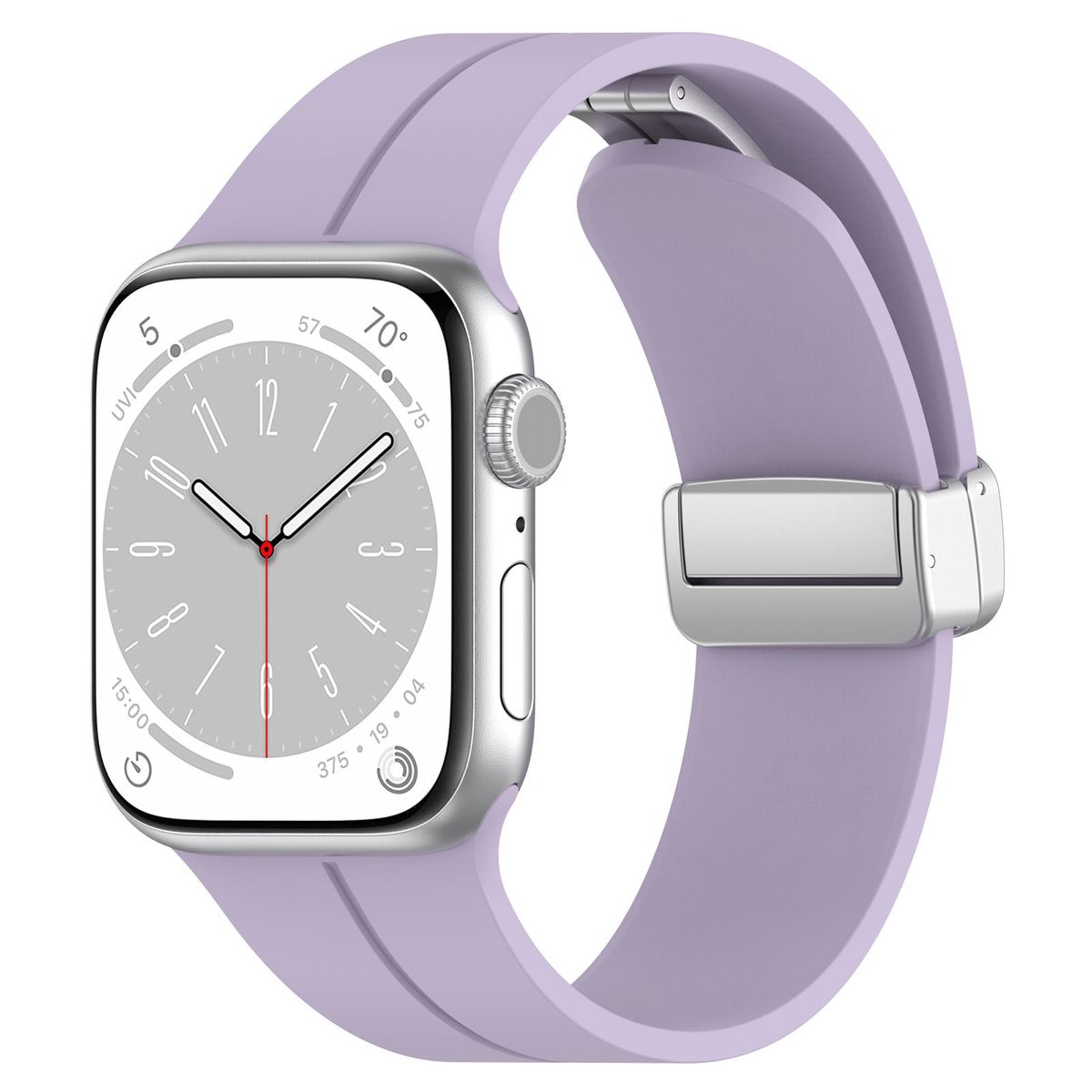 Brățara din silicon Bizon Strap Watch Silicone pentru Apple Watch 38/40/41/42 mm, lavandă