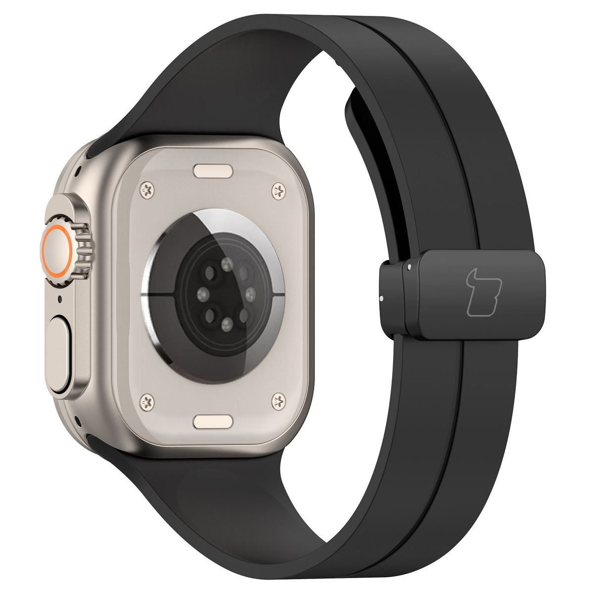 Cureaua din silicon Bizon Strap Watch Silicone prezentată din spate