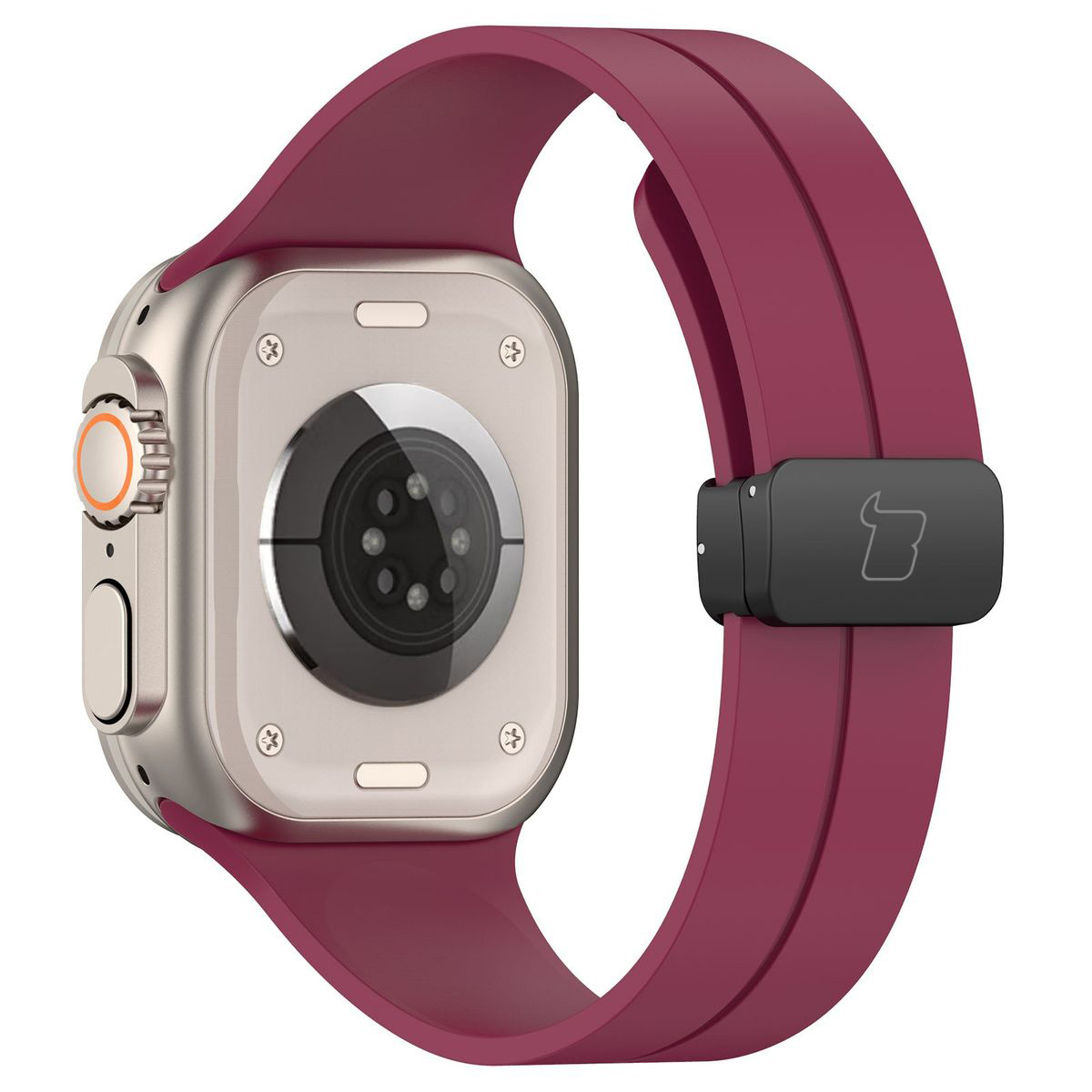 Brățara din silicon Bizon Strap Watch Silicone prezentată din spate