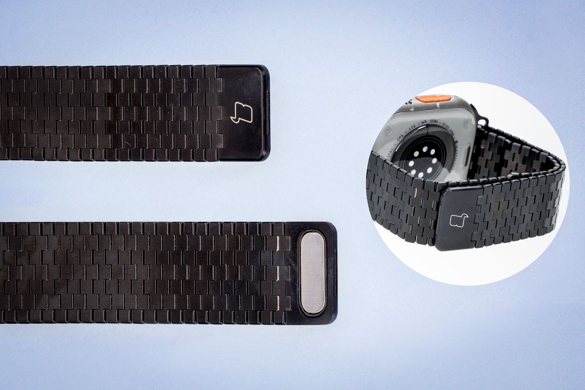 Închiderea magnetică a brățării Bizon Strap Watch Titanium