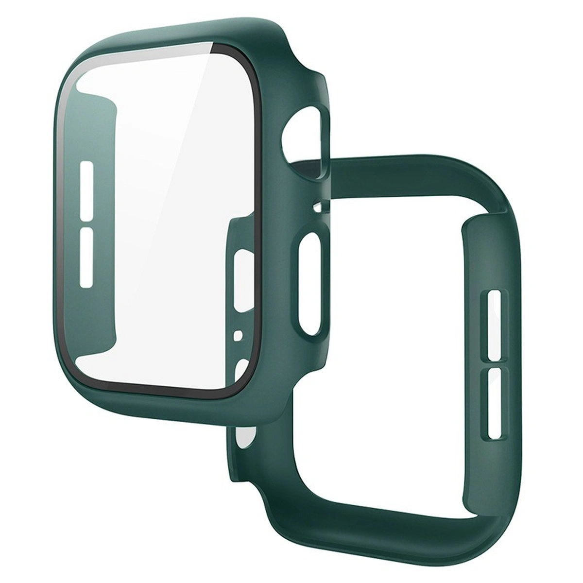 Etui mit integriertem Glas Bizon Case+Glass Watch für Apple Watch SE 3 / SE 2 / SE / 6 / 5 / 4 (40 mm)
