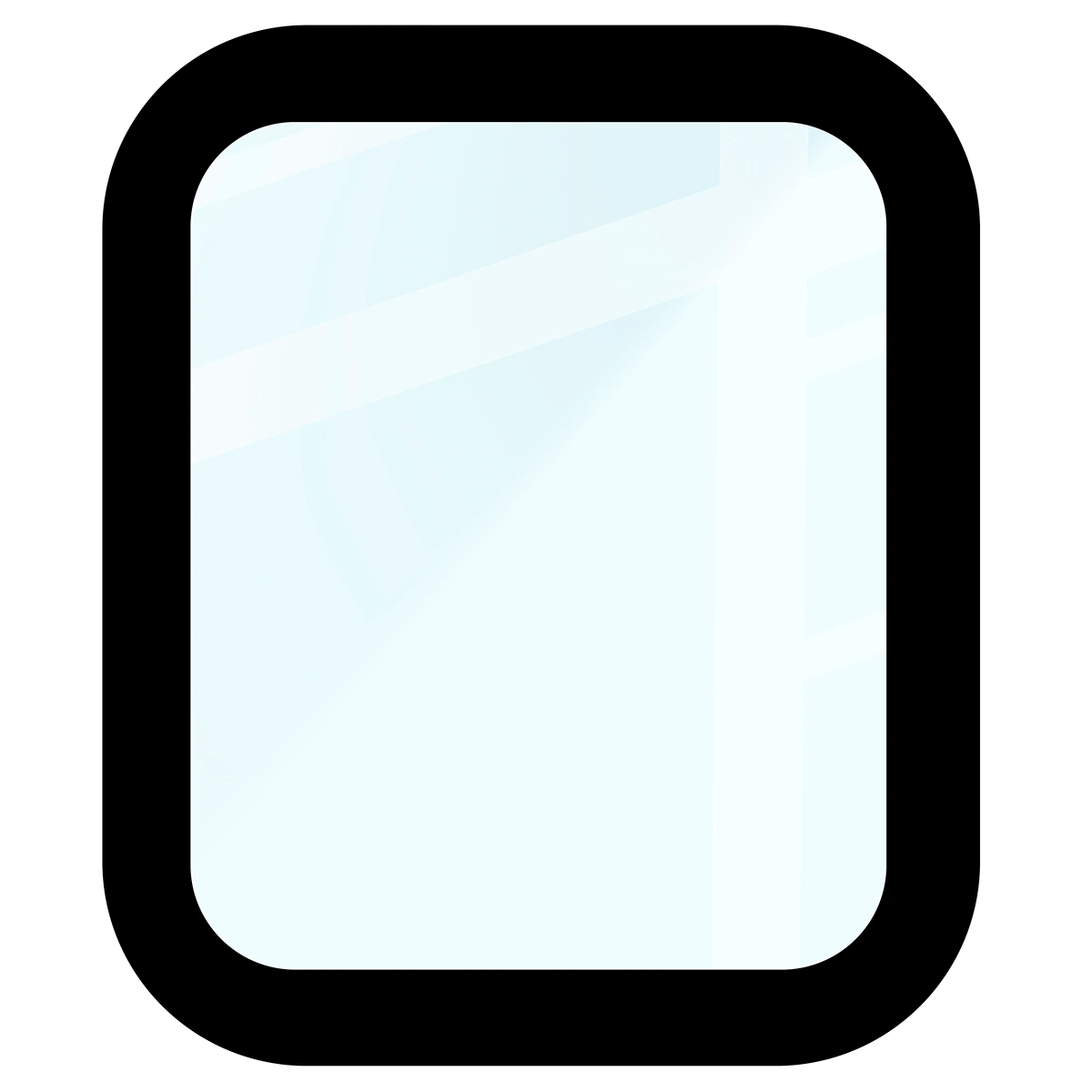 Dimensions of the hybrid glass Bison Glass Watch Edge for Apple Watch SE 3 / SE 2 / SE / 6 / 5 / 4 (40 mm)