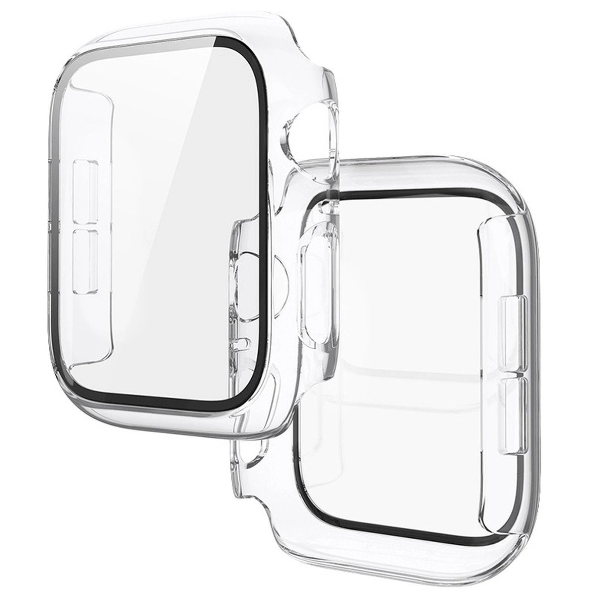 Hülle mit integriertem Glas Bizon Case+Glass Watch für Apple Watch SE 3 / SE 2 / SE / 6 / 5 / 4 (44 mm)