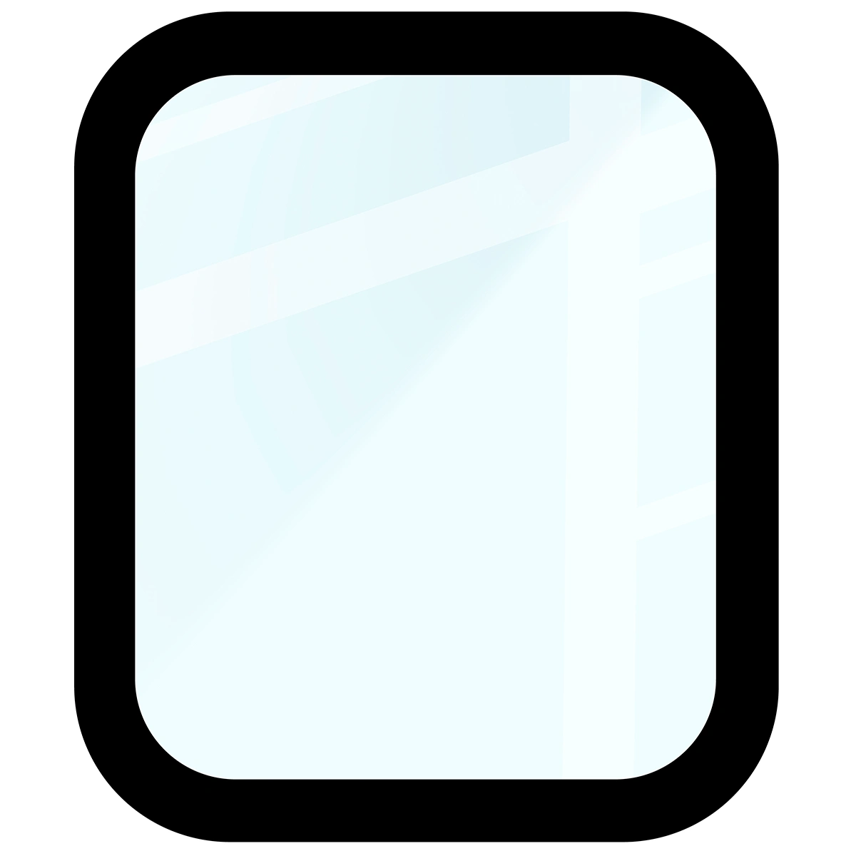 Abmessungen des Hybridglases Bizon Glass Watch Edge für Apple Watch SE 3 / SE 2 / SE / 6 / 5 / 4 (44 mm)