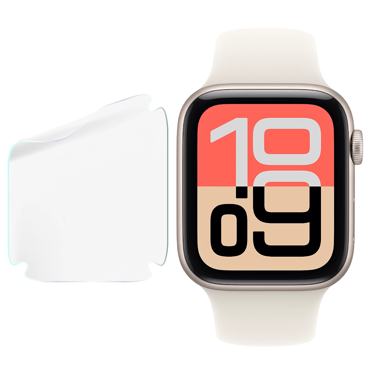 Bizon Glass Watch Hydrogel w zestawieniu z Apple Watch SE 3 / SE 2 / SE / 6 / 5 / 4 (44 mm)!