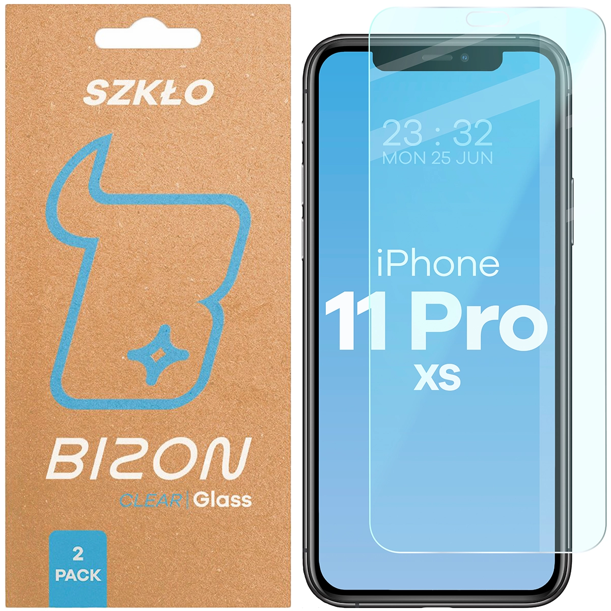 Szkło hartowane Bizon Glass Clear Duo do Apple iPhone 11 Pro / Apple iPhone Xs