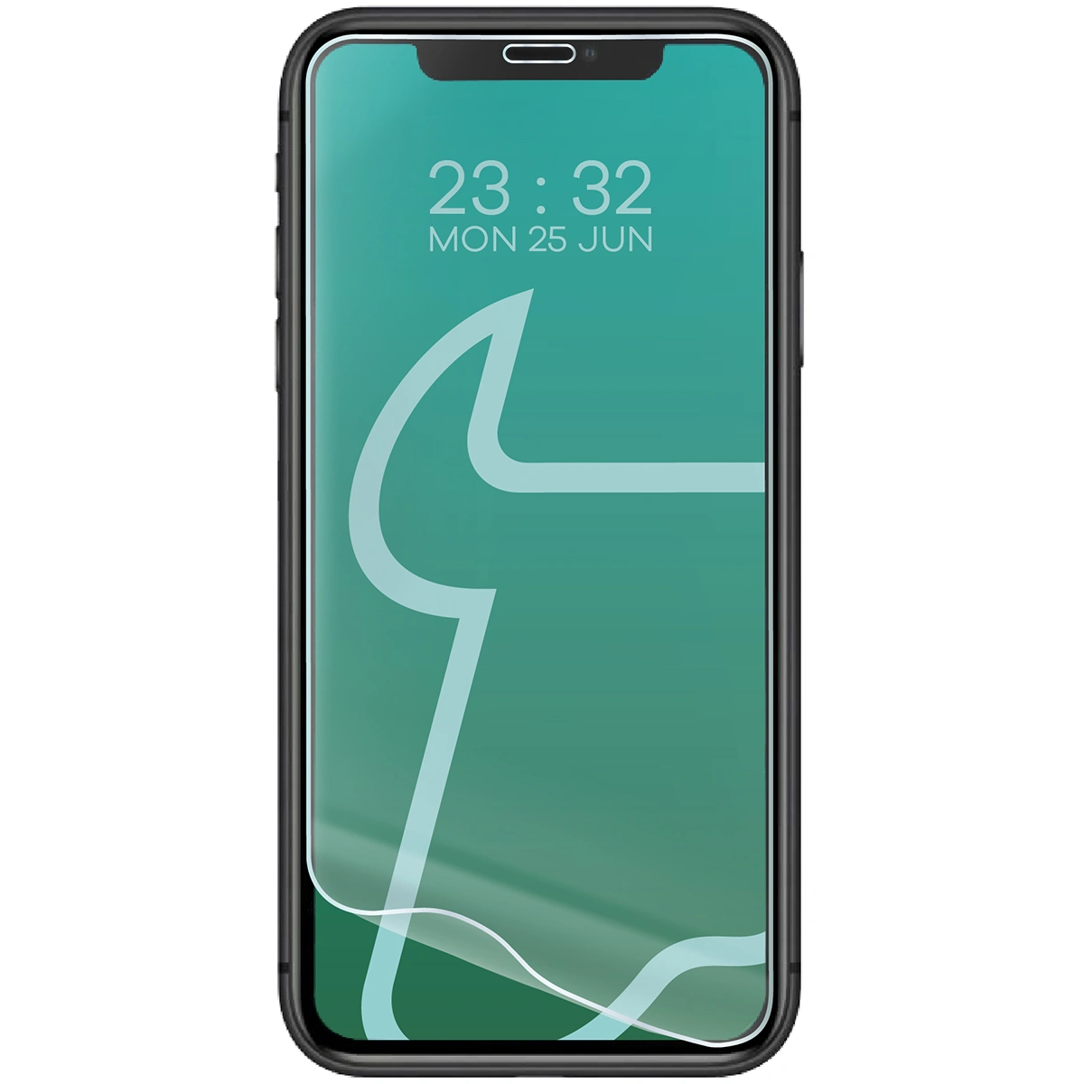 Folia hydrożelowa do Apple iPhone 11 / Apple iPhone Xr obok telefonu