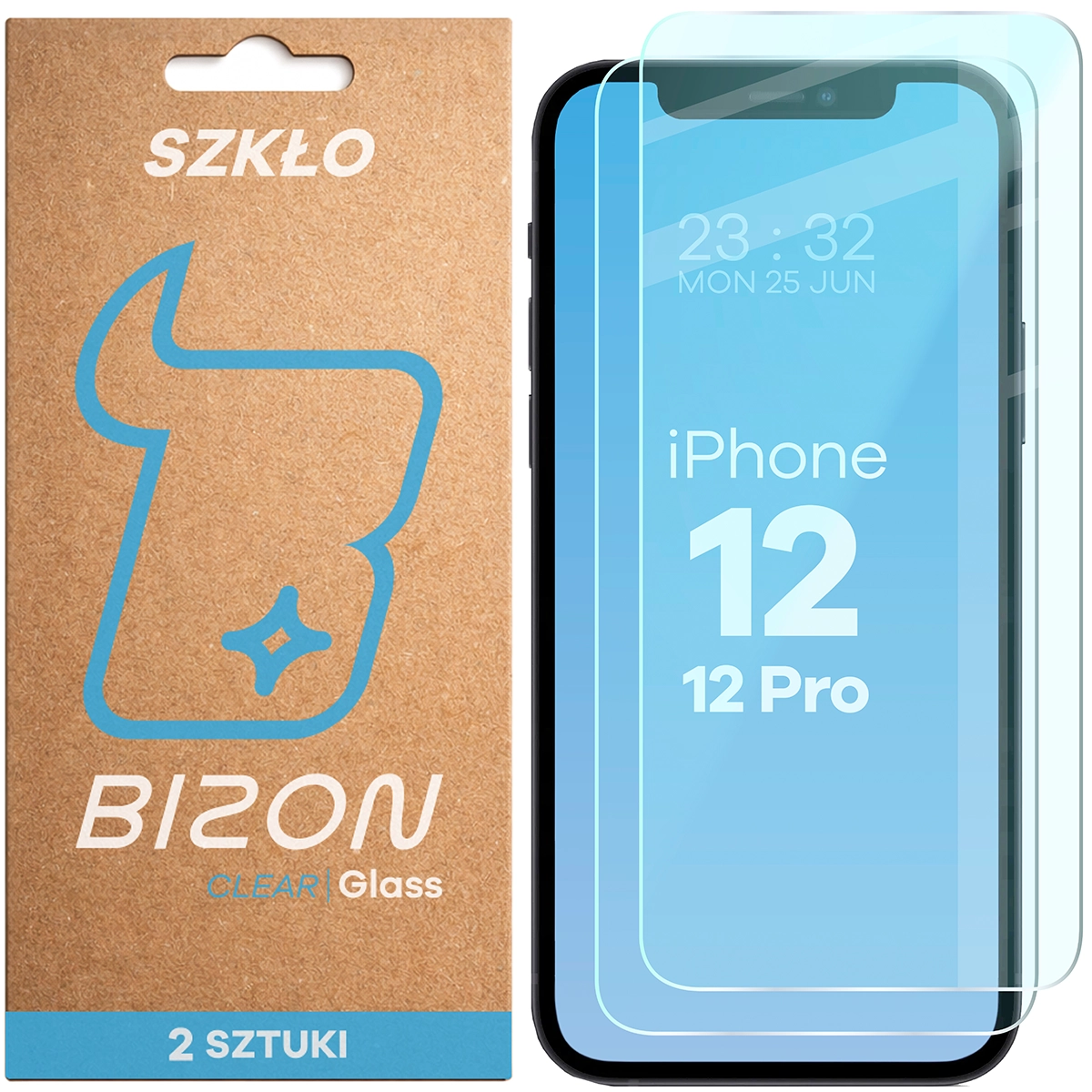 Szkło hartowane Bizon Glass Clear Duo do Apple iPhone 12 / Apple iPhone 12 Pro