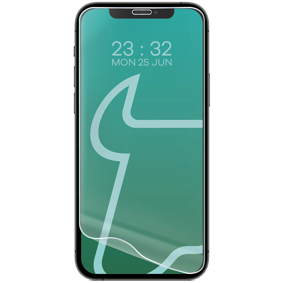 Folia hydrożelowa do Apple iPhone 12 / Apple iPhone 12 Pro obok telefonu