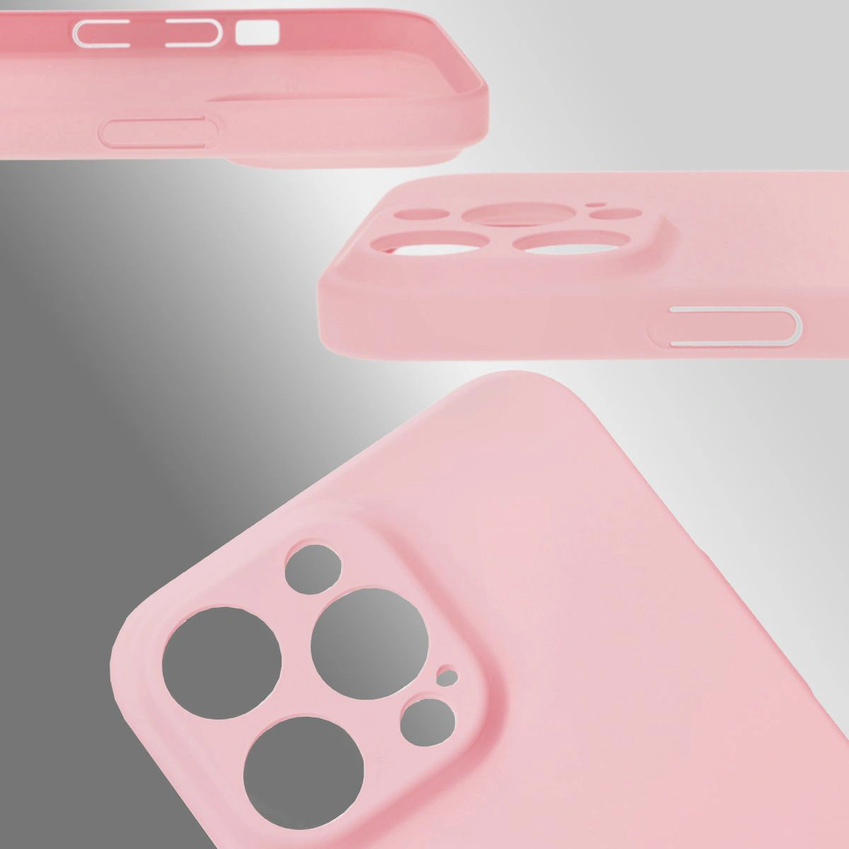 Decupaje dedicate și margini ridicate pentru cameră și ecran în etui Bizon Case Łupka pentru Apple iPhone 14 Pro Max