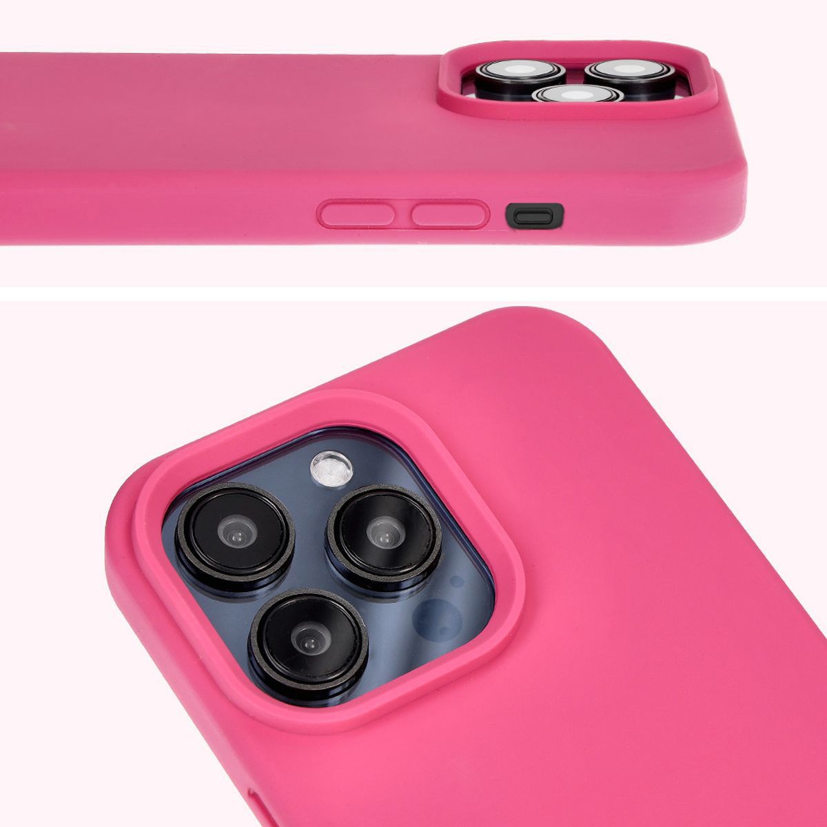 Detaliu al decupajului pentru obiective în husa Bizon Soft Case