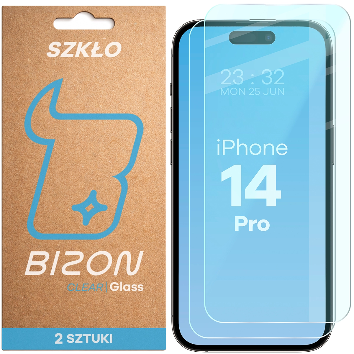 Szkło hartowane Bizon Glass Clear Duo do Apple iPhone 14 Pro