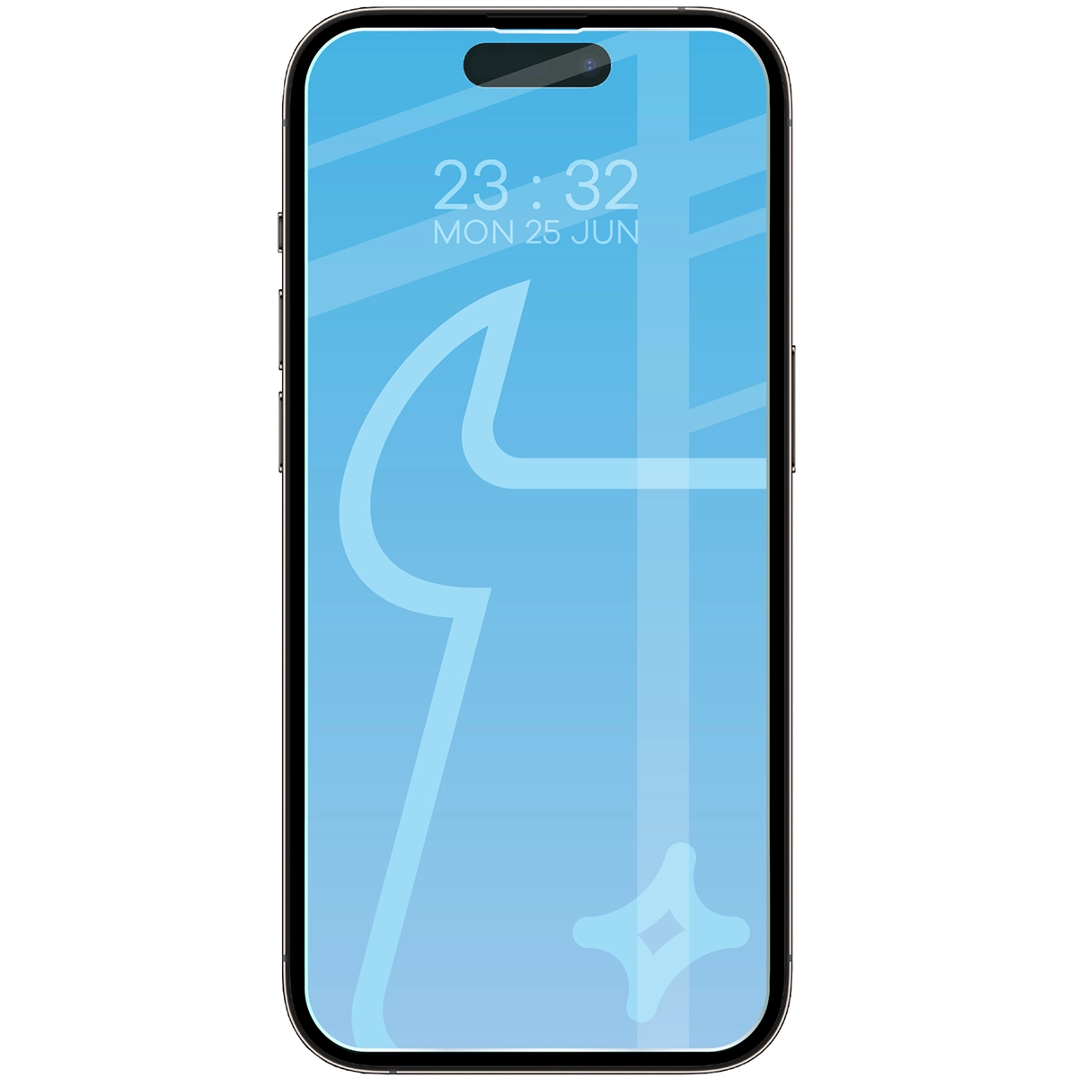 Telefon z nałożonym szkłem Bizon Glass Clear Duo do Apple iPhone 14 Pro