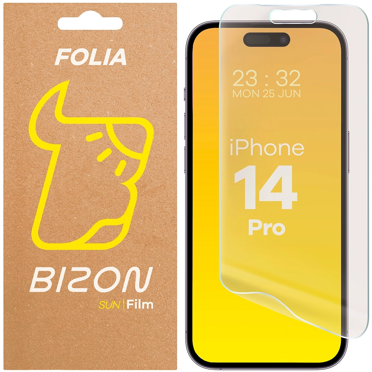 Folia matowa na ekran Bizon Glass Film Sun do Apple iPhone 14 Pro, 1 sztuka