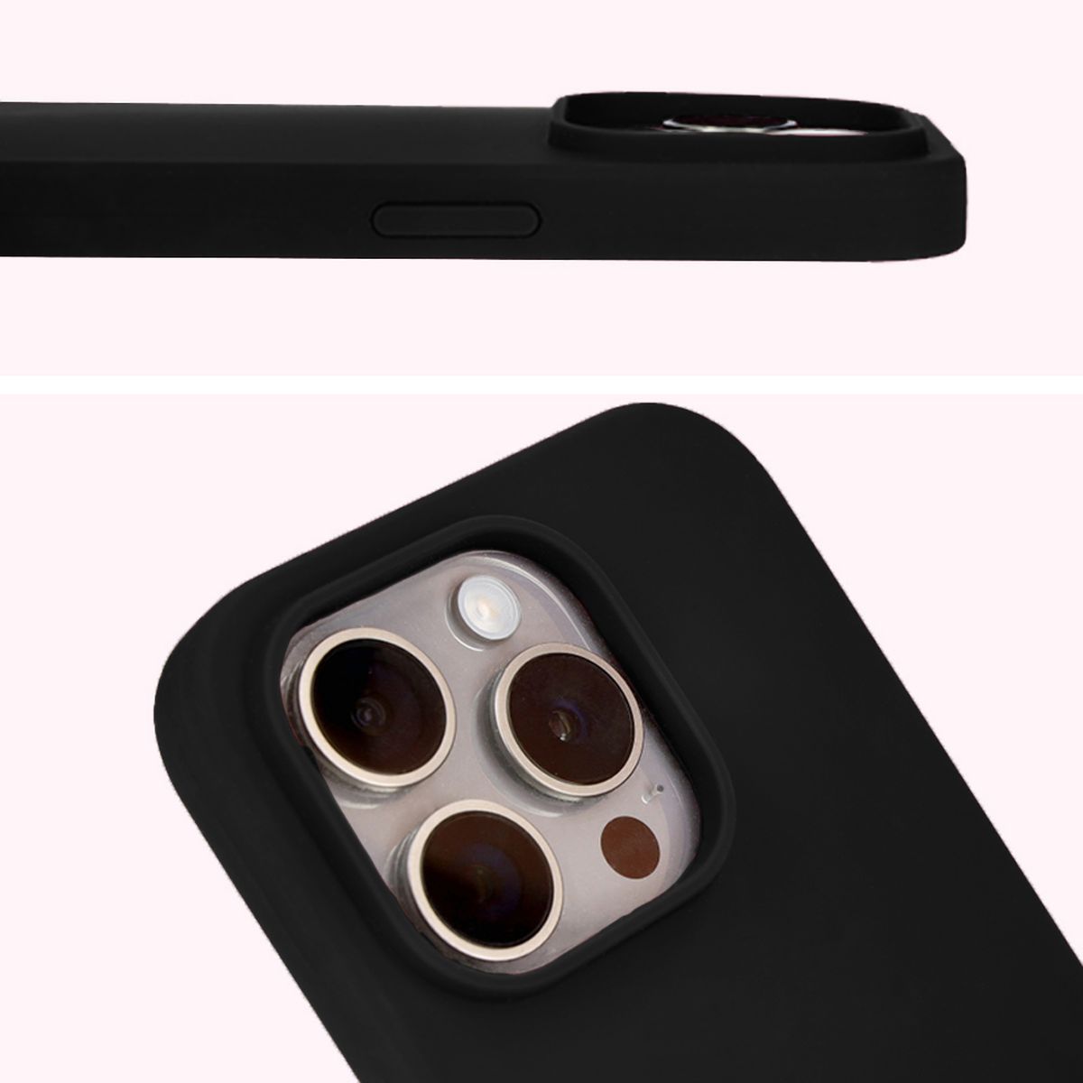 Prim-plan pe decupajul pentru camere în husa Bizon Soft Case