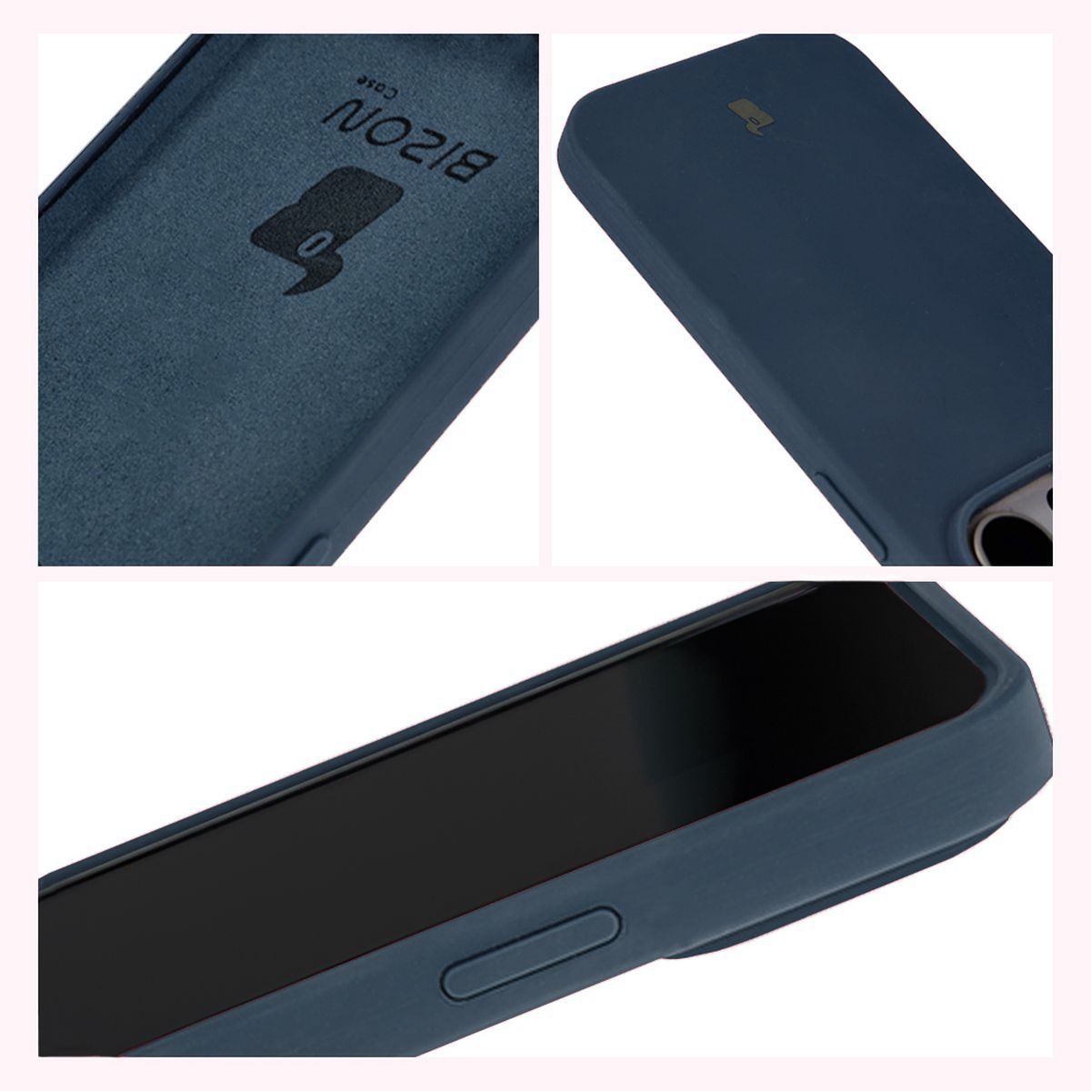 Construcția husei Bizon Soft Case: capace integrate, margini ridicate și căptușeală din microfibră