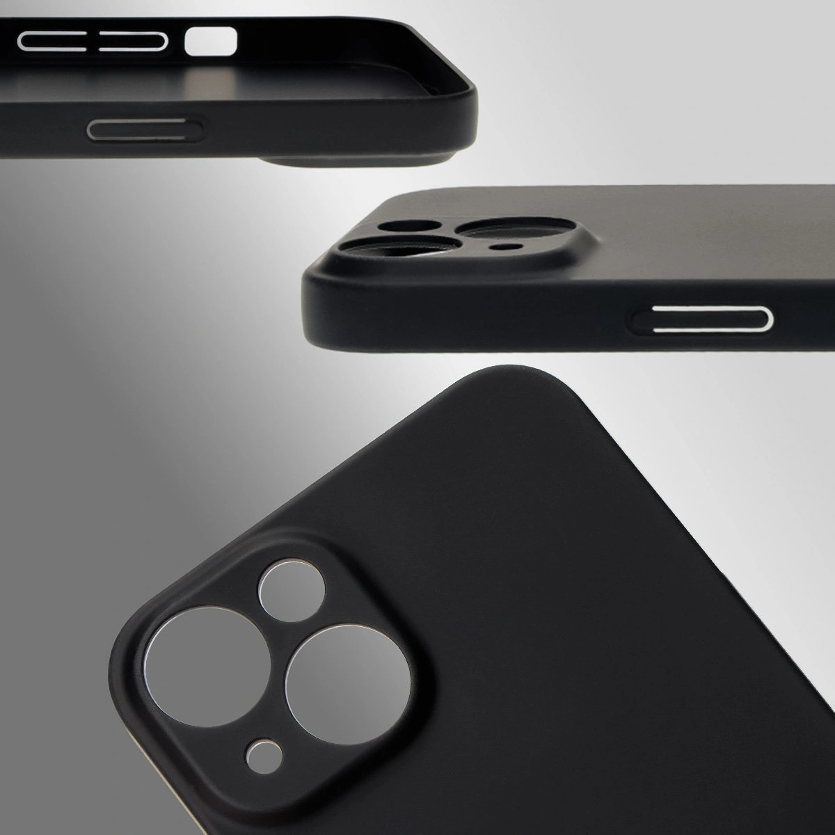 Dedizierte Ausschnitte und erhöhte Kanten für Kamera und Bildschirm im Bizon Case Łupka für Apple iPhone 14