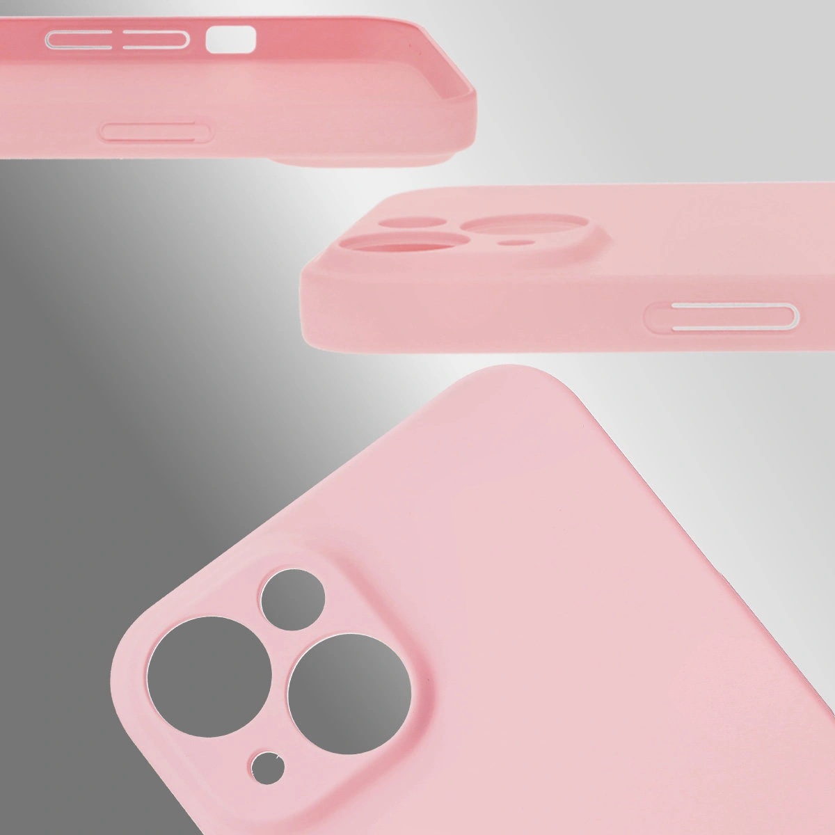 Decupaje dedicate și margini ridicate pentru cameră și ecran în etui Bizon Case Łupka pentru Apple iPhone 14