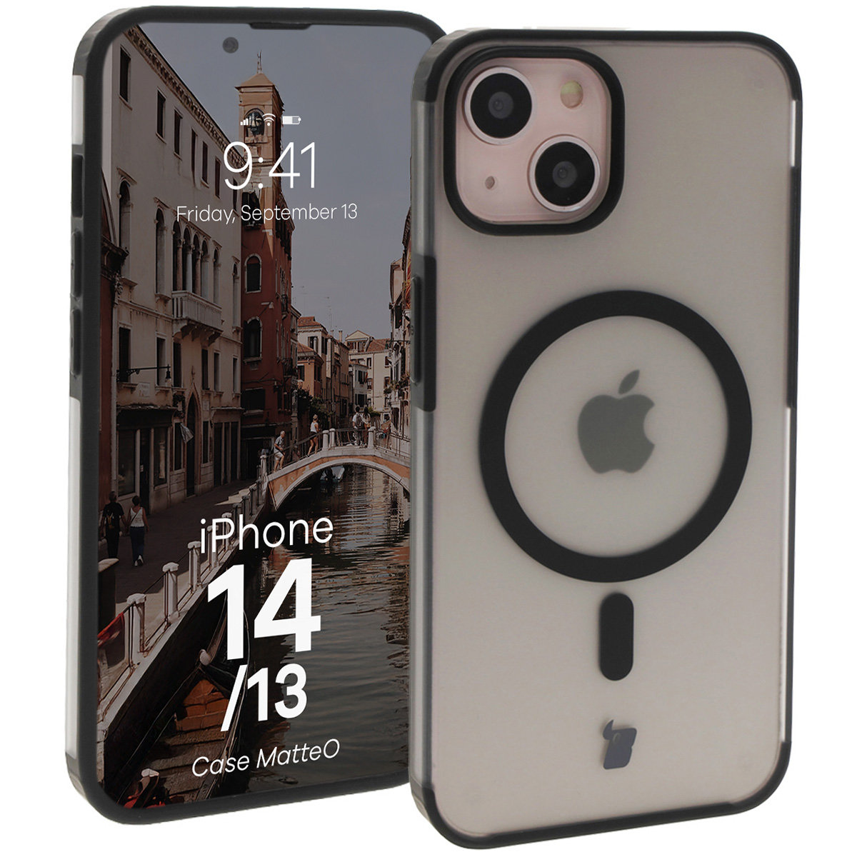 Bizon Case MatteO matt tok Apple iPhone 14 / Apple Phone 13 számára