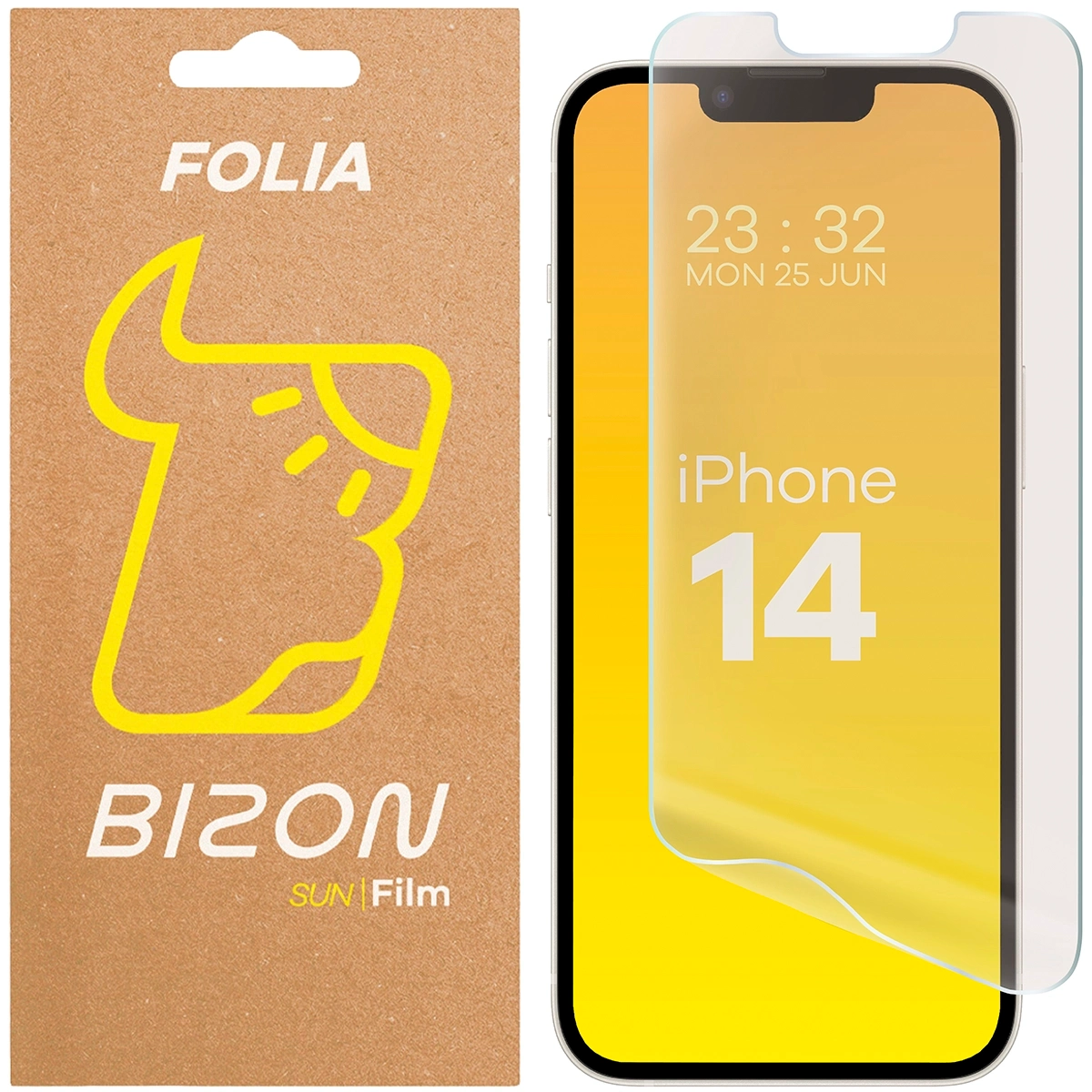 Folia matowa na ekran Bizon Glass Film Sun do Apple iPhone 14, 1 sztuka