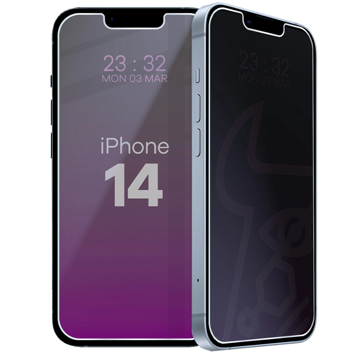 Szkło hybrydowe prywatyzujące Bizon Glass Mule Shadow do Apple iPhone 14