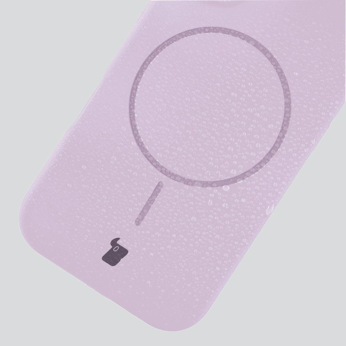 Zbliżenie na materiał Bizon Soft Case Magnetic do Apple iPhone 14