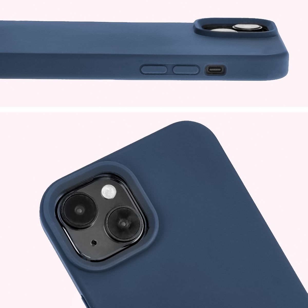 Prim-plan al decupajului pentru camere în husa Bizon Soft Case